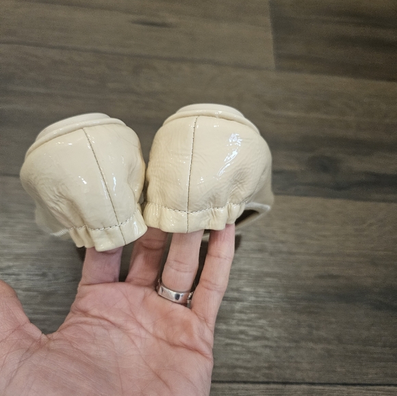 SOLD‼️NWOT Tory Burch Minnie Travel Ballet Flat, Nude Patent Leather - Picture 5 of 15